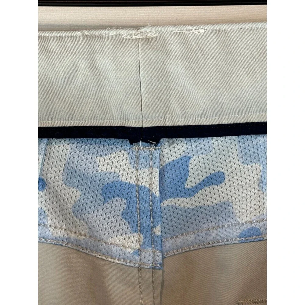 Peter Millar Mens Pants Gray Chino Straight Crown Performance Golf Size 42x32 - Picture 8 of 12